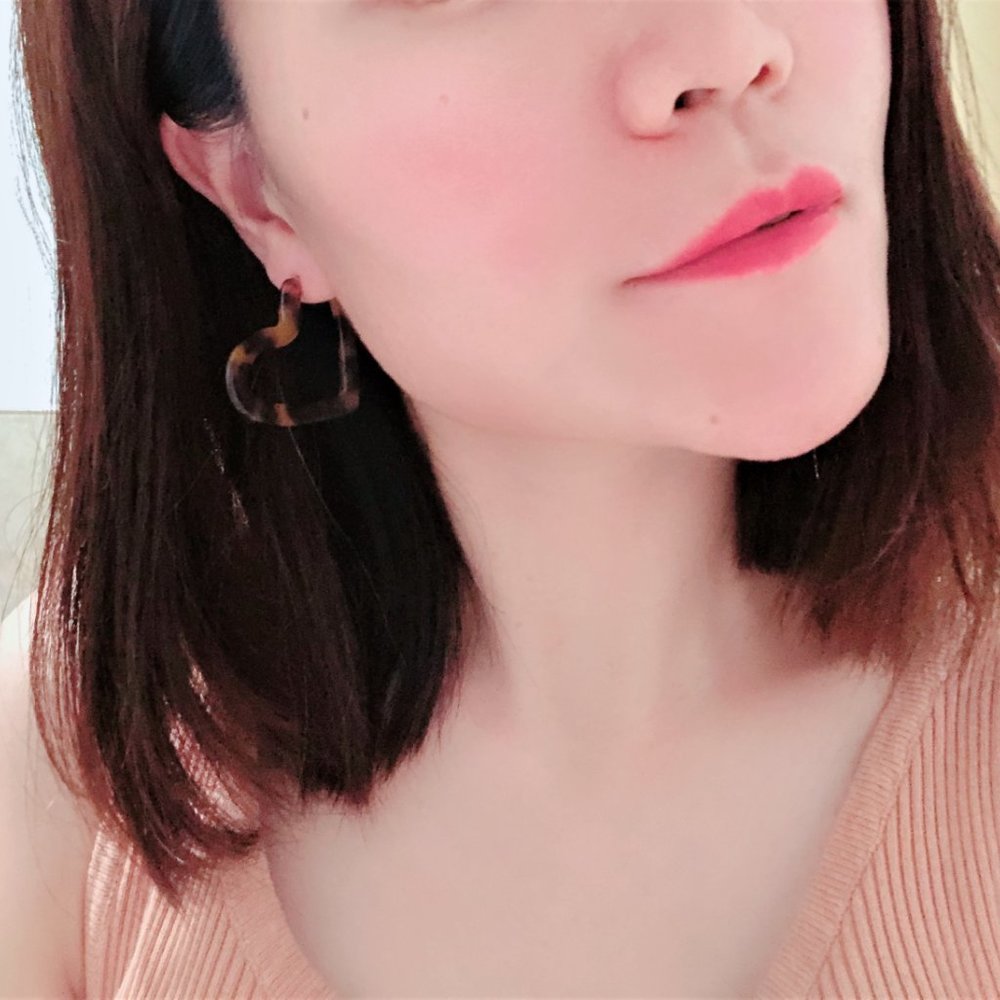 2 for20🧡Heart Leopard earrings geometric acrylic - Picture 5 of 6